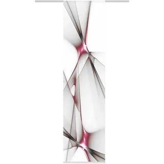 Flächenvorhang Franklin , Rot , Textil , Abstraktes , 60x245 cm , mit Beschwerungsstab, mit Paneelwagen , Heimtextilien, Vorhänge, Flächenvorhänge