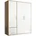 Drehtürenschrank Valencia 155 x 195 x 60 cm Weiß