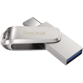 SanDisk Ultra Dual Drive Luxe 128 GB silber USB-C 3.1