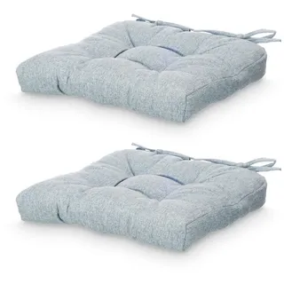 GIFTDECOR Stuhlkissen 40 x 40 cm Blau