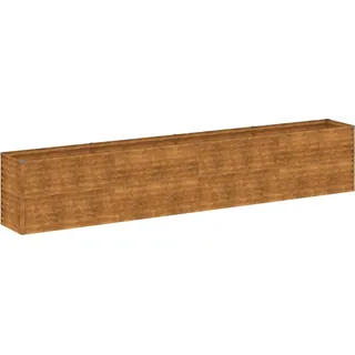 vidaXL Garten-Hochbeet 385 x 50 x 69 cm Cortenstahl - Braun