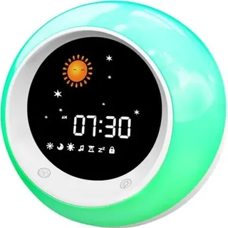 I · codieren, dass der Wecker für Kinder, Schlaftrainer, Uhrennachtlicht, Schallmaschine, Timer