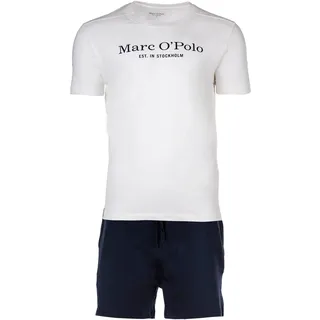 Marc O'Polo Shorty Pyjama Navy/Weiß XL