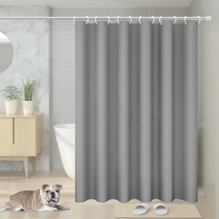 Vinabo Duschvorhang 180x200 cm, Anti-Schimmel Duschvorhang Inklusive 12 Duschvorhangringen,Wasserdicht Waschbar Duschvorhänge für Dusche und Badewanne,Shower Curtains