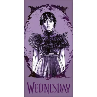 Jerry Fabrics Wednesday Purple weiches Badetuch Duschtuch Größe: 70 x 140 cm 100% Baumwolle