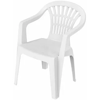PROGARDEN Gartenstuhl Lyra 56 x 57 x 80 cm weiß 4 St.