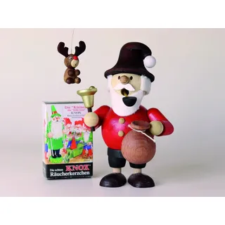 Mini-Räuchermann Geschenkset Weihnachtswichtel +1 Baumbehang + 1 Räucherkerzen