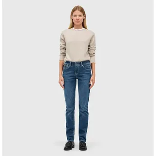 MAC Damen Jeans Slim Fit Carrie Pipe in blauem New Basic-D36 / L30