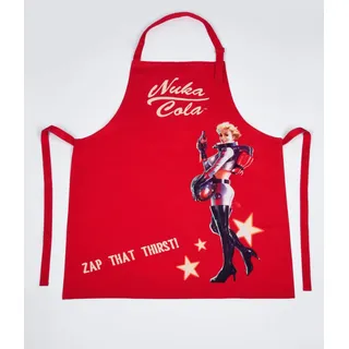 Fallout Kochschürze Nuka Cola Zap that Thirst - Rot