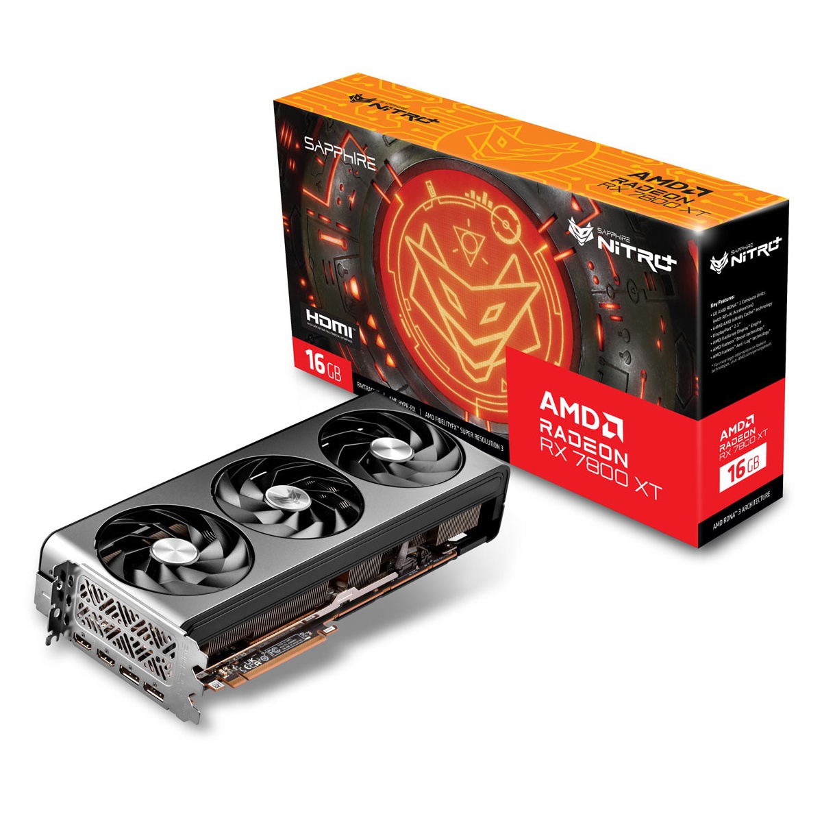 Bild von Nitro+ Radeon RX 7800 XT 16 GB GDDR6 11330-01-20G