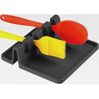 Utensilienablage Küche, Löffelhalter Silikon, Kochlöffelablage Silikon Löffelablage, Löffelablage Für Küchentheke, Küchenhelfer Ablage, Bpa Freie, Für Schöpflöffel, Pfannenwender, Zange, Gabel