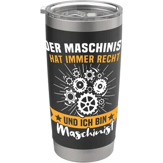 Eisenbahn Maschinisten Freiwillige Feuerwehr Maschinist Doppelwandiger Edelstahl-Thermobecher