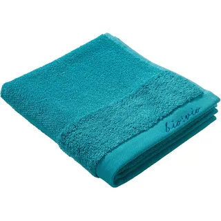 Bio:Vio Handtuch , Türkis , Textil , Uni , 50x100 cm , Gots , saugfähig, hochwertige Qualität, schadstoffgeprüft , Heimtextilien, Badtextilien, Handtücher
