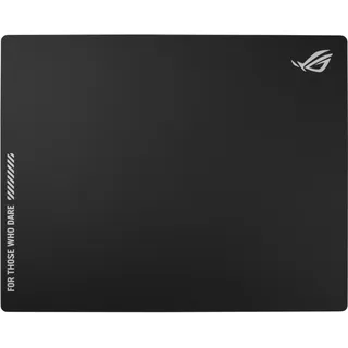 ASUS ROG NH04 ROG Moonstone ACE Gaming-Mauspad, 50 x 40 x 0,4 cm, große Größe, ultraglatte Oberfläche, gehärtetes Glas, Esports & FPS-Gaming, Schwarz
