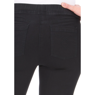 Jeansjeggings KJBRAND "JENNY", Damen, Gr. 48, N-Gr, schwarz, Denim/Jeans, Obermaterial: 78% Baumwolle, 18% Polyester, 4% Elasthan, unifarben, skinny fit lang, Jeans Jeansjeggings, angenehm weiche Quer-Stretch Qualität