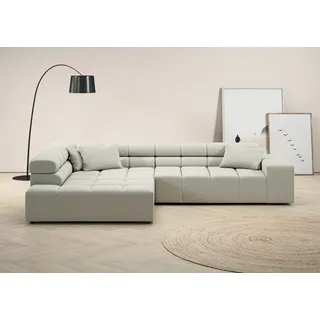 Home Affaire »Ancona incl. Kopfteilverstellung, OTTOs Choice, Breite 319cm, L-Form« wahlweise motorische Sitztiefenverstellung, auch in Cord + Easy Care,