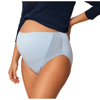 Mysanity Umstands-Slip mit hoher Taille aus besticktem Tüll Hellblau 1 St