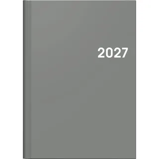 BRUNNEN Buchkalender Mod. 796 2027 | A5, Kunststoff, grau