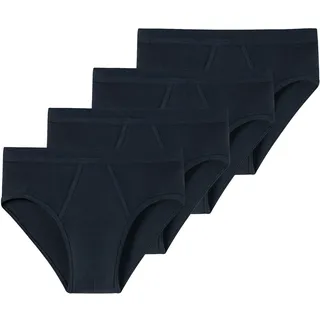 SCHIESSER Slip unifarben blau 3XL 4er Pack