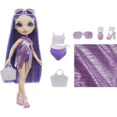 Bild Rainbow High Swim & Style Fashion Doll- Violet (Purple)