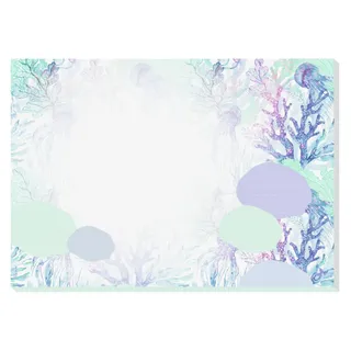 Sigel JS104 Papier-Schreibtischunterlage zum Abreißen, A3, 30 Blatt, vegan, aus nachhaltig hergestelltem Papier, Jolie, Design Underwater Miracles