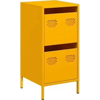 Sideboard Senfgelb 35x39x73,5 cm Kaltgewalzter Stahl - Gelb
