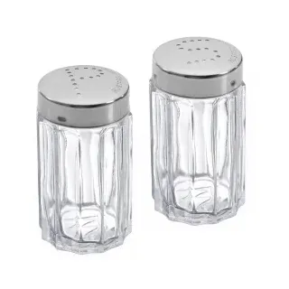 Westmark Traditionell Salz- und Pfefferstreuer 37 cm Transparent/Silber unbefüllt