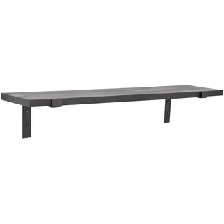 Loft42 Wandregal Wally Schwarz , Metall , 70x2x16 cm , Wohnzimmer, Regale, Wandboards