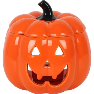 Something Different - Ölbrenner "Jack-O", Keramik, Laterne SD4563 (Einheitsgröße) (Orange) - Orange
