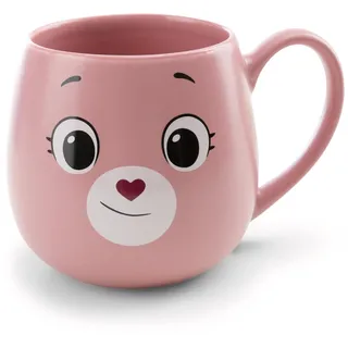 Tasse Glücksbärchis Hurrabärchi 400ml 8x9cm - pink - Hochwertige Porzellan-Tasse, liebevoll gestaltet, niedliches Accessoire für Küche, Büro & Zuhause – süßes Geschenk für Lieblingsmenschen | 62823