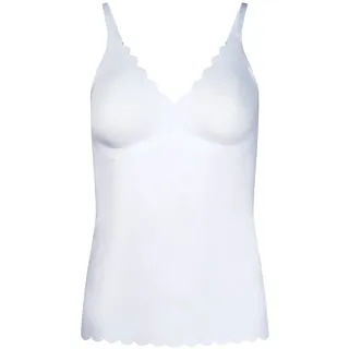 Unterhemd SKINY "Unterhemd Da. Spaghettishirt herausn. Pads Sensation 1er Pack", Damen, Gr. M, N-Gr, weiß, Obermaterial: 56% Polyamid PA. 44% Elasthan EL., Unterhemden Unterhemd