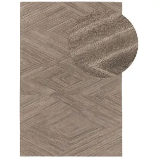 benuta pure Wollteppich, Beige, Textil, Rechteckig, 120x170 cm, Gots, pflegeleicht, Teppiche , Böden, Teppiche, Naturteppiche