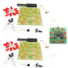 HiLetgo 2 Stück NE555 CD4017 Elektronisches Glücksrad-Kit Elektronische Produktion, Glücksrad DIY Kit