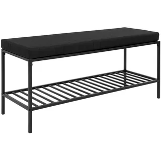 House Nordic Schuhbank 100 x 49 x 36 cm Sitzbank / schwarz