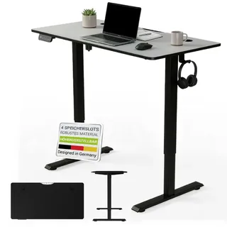 Juskys Schreibtisch Office Stand Schwarz