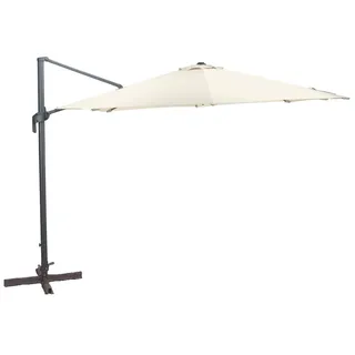 Garden Impressions HAWAII Alu-Ampelschirm neig- & drehbar Gartenschirm 330cm rund ecru