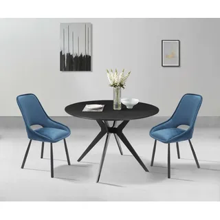 OTTO home Esszimmerstuhl Menonri Stoff blau