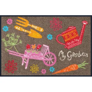 Wash+Dry My Garden 50 x 75 cm Braun/Mehrfarbig