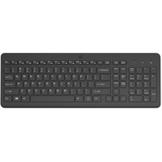 HP 220 kabellose Tastatur, Verbindung mit Mehreren Geräten, QWERTY, italienisches Layout, Emoji, Autonomie bis zu 16 Monate, kompatibel mit Windows 10 und 11, schwarz