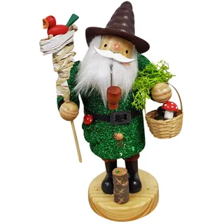 ys Räuchermännchen Räuchermann Räucherfigur Rauchfigur Moosmann/Wichtel/Waldschrat ca. 14 cm hoch aus Holz Weihnachten Advent Geschenk Dekoration (30103-14)