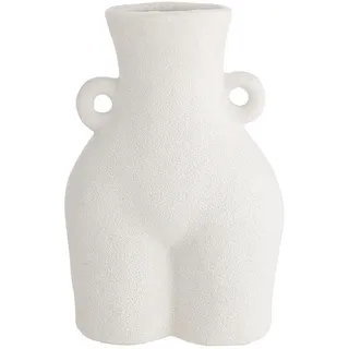 Butlers Vase Kim , Weiß , Keramik , 28 cm , Dekoration, Vasen, Keramikvasen