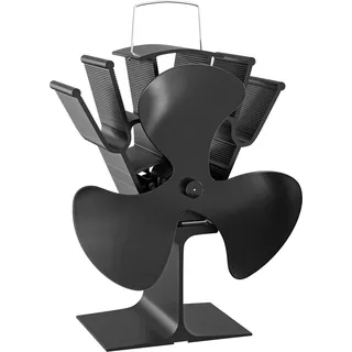 Wiltec Kaminofenventilator mit 3 Flügeln 70 bis 350°C, Ofenventilator ohne Strom, Kaminventilator für eine effiziente und umweltfreundliche Wärmeverteilung