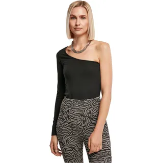 Urban Classics Damen Einteiler Ladies Organic Asymmetric One Sleeve Body Black L