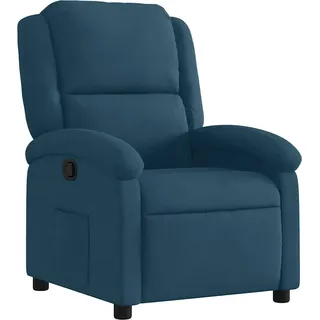 vidaXL Relaxsessel Blau Samt - Blau