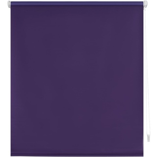 Decorblind | Verdunkelungsrollo, glatt, ohne Werkzeug und ohne Bohren, Maße Rollo: 107 x 180 x 180 cm (B x L), Maße Stoff: 104 x 175 cm, einfarbig, Violett, Fensterrollos