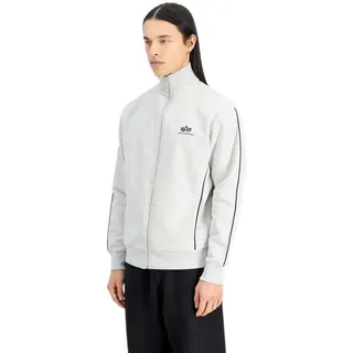 Alpha Industries Track Sl Reißverschlusspullover - Pastel Grey Melange - 2XL
