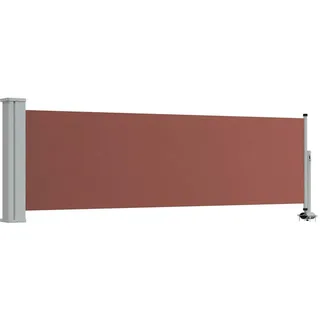 vidaXL Seitenmarkise 80 x 300 cm Braun Polyester