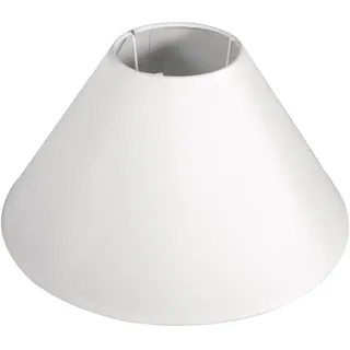 Rayher 2303102 Lampenschirm, rund, konisch, 30 cm ø unten, 10 cm ø Oben, H.: 19 cm, weiß