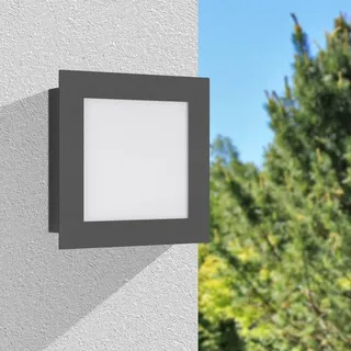 Lcd Außenwandleuchte Aluminium/Edelstahl 26,0 cm mit Bewegungsmelder IP44