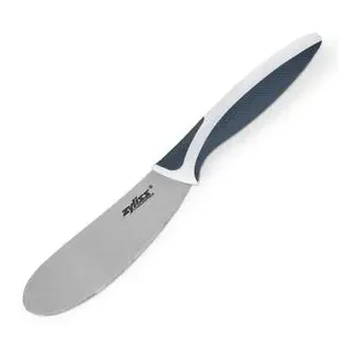 Zyliss Comfort Buttermesser, Japanischer Edelstahl, Dunkelgrauer/weißer Griff, Streichmesser mit Gezahnte Schneide, Spülmaschinenfest, 5 Jahre Garantie